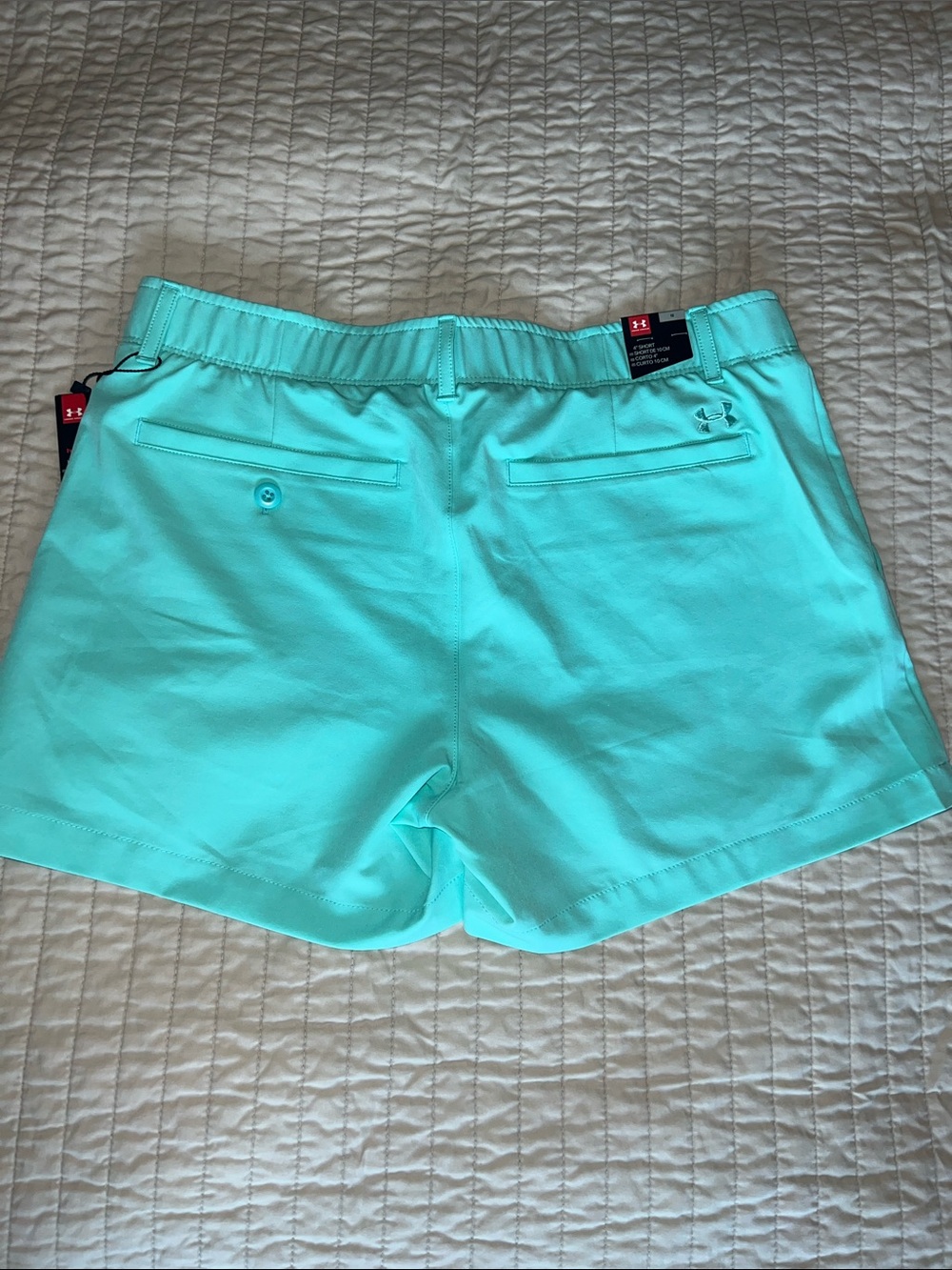 Under Armour Women's Aqua Athletic Shorts - Picture 2 of 3
